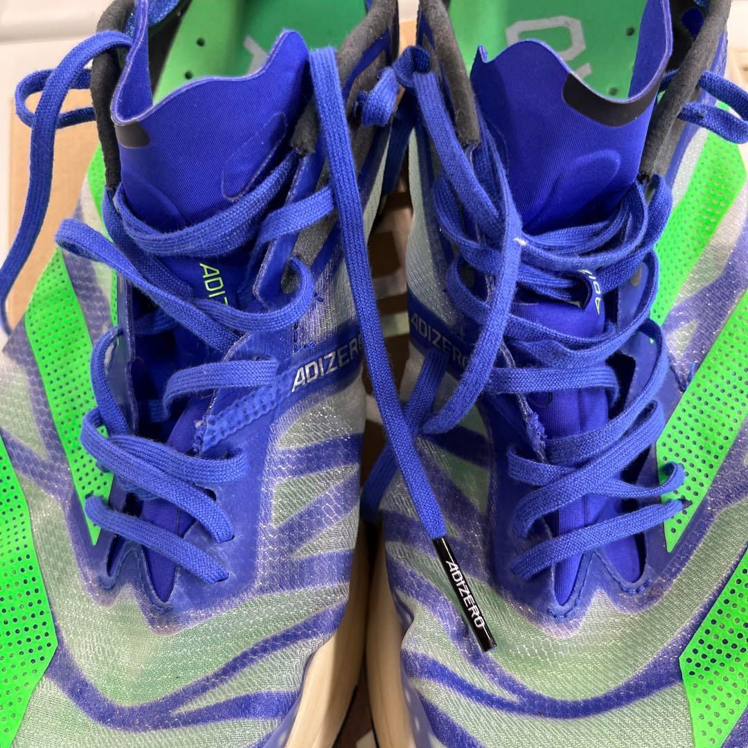 ADIZERO ADIOS PRO2青/緑 収納袋付き　　28.0cm 美品