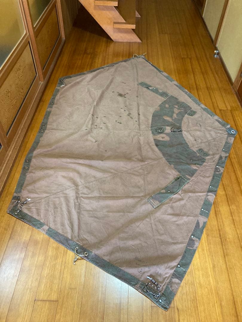 ハンガリー軍幕 3枚 軍幕 補修跡有 美品