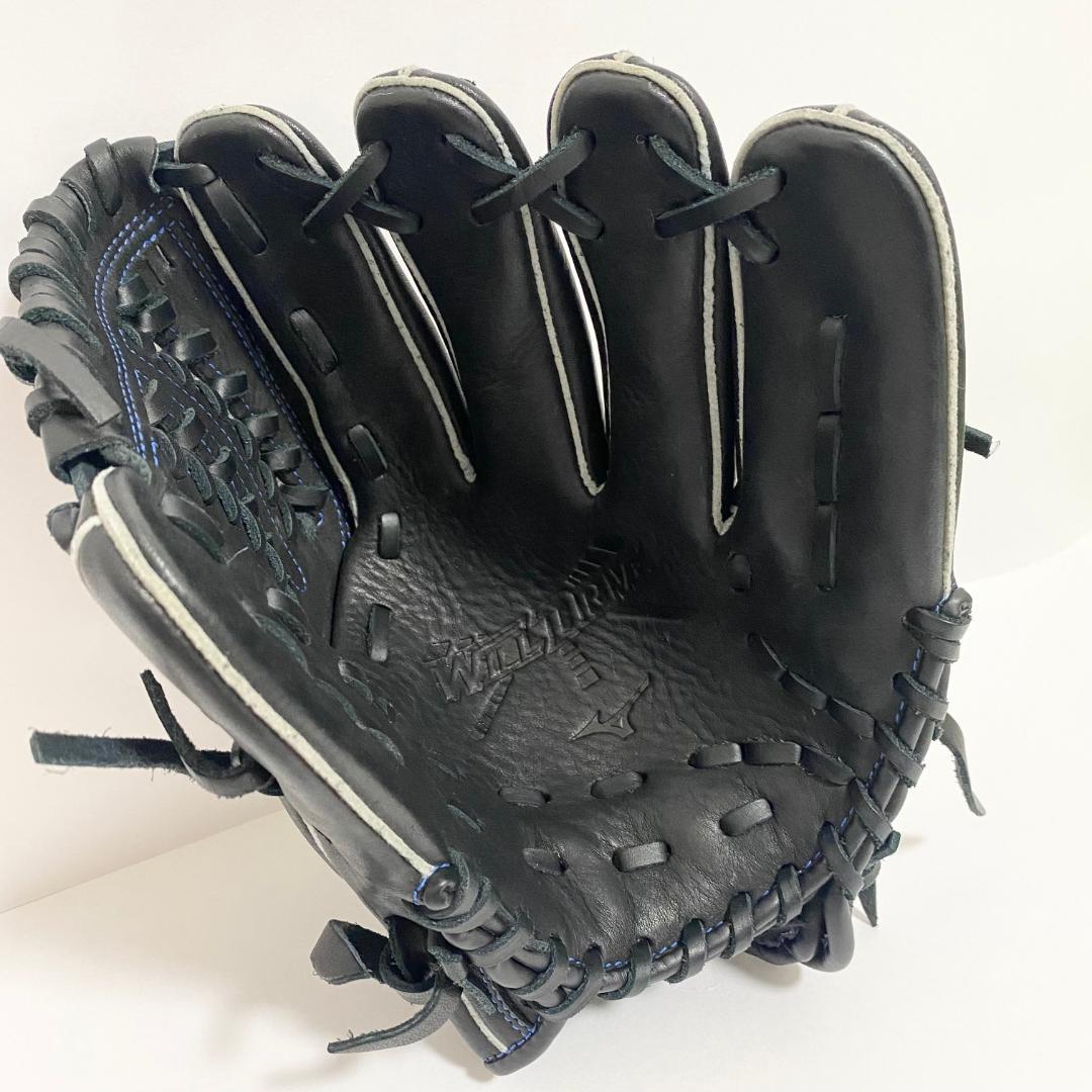中古　ミズノ　ウィルドライブ　グローブ　少年野球　SSサイズ　黒/青　軟式野球