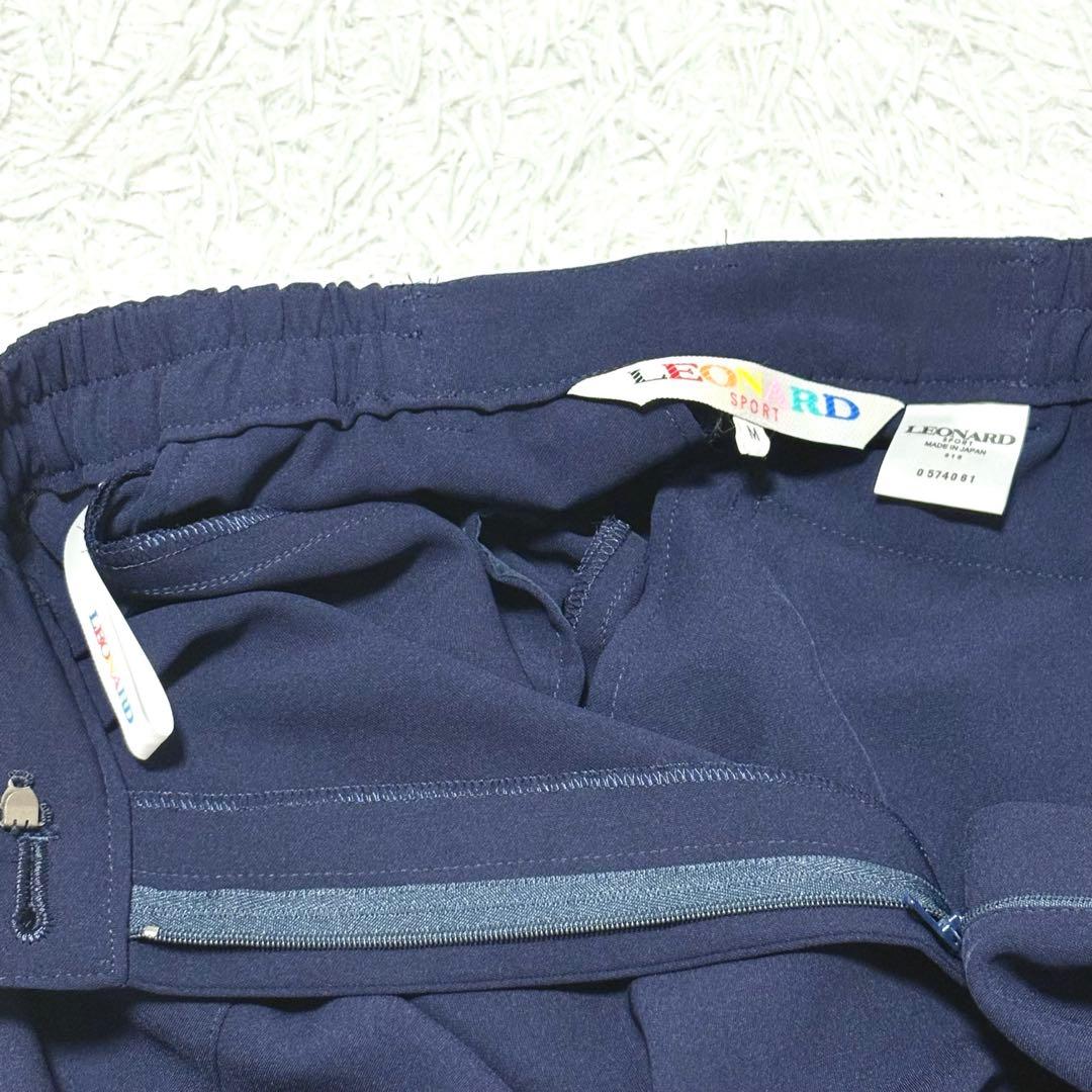 【極美品】レオナールスポーツ　ハーフパンツ　ゴルフ　ネイビー　M 紺色