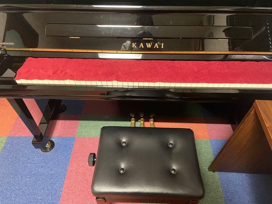 【大幅値引き！】アップライトピアノ　KAWAIピアノ　椅子・カバー付き
