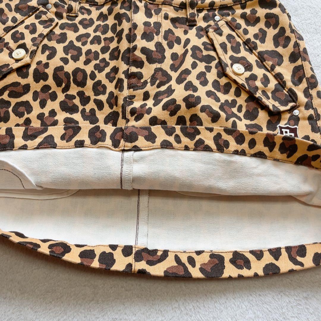美品　パーリーゲイツ　セットアップ　ポロシャツ　スカート　レオパード　ヒョウ　豹