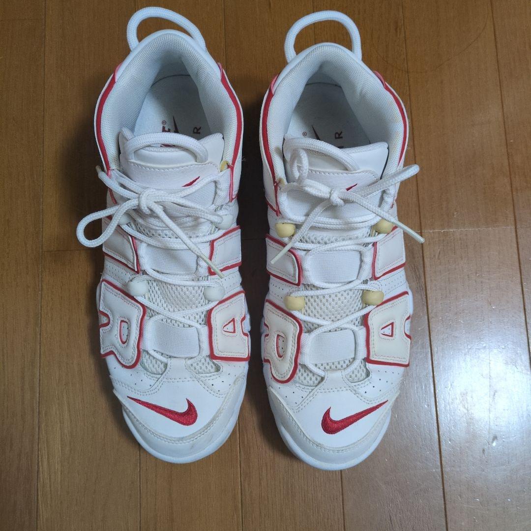 Nike Air More Uptempo ホワイト/レッド　27cm