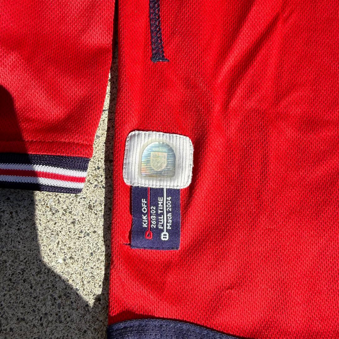 Umbro　02-04 イングランド代表　リバーシブル　長袖アウェイユニフォーム