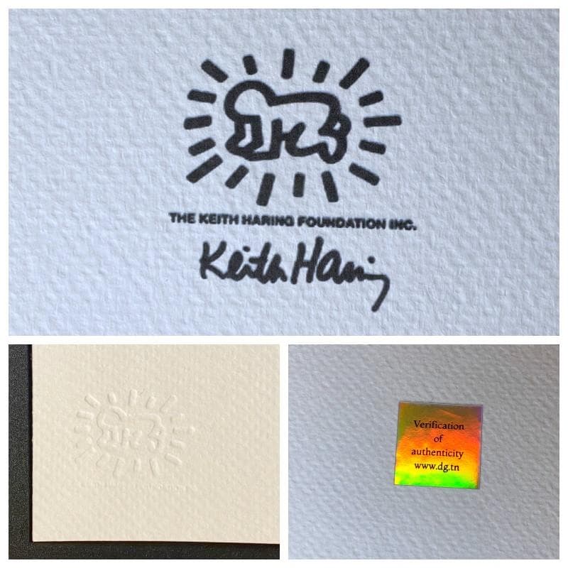 【模写】世界で1枚! 世界限定150部 キース・ヘリング オフセット リトグラフ
