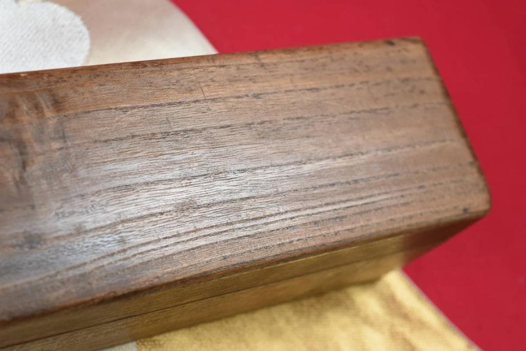 掛軸用桐箱/磨き時代箱/空箱/内寸54.7㎝×5.8㎝/掛軸☆宝船☆AB-229