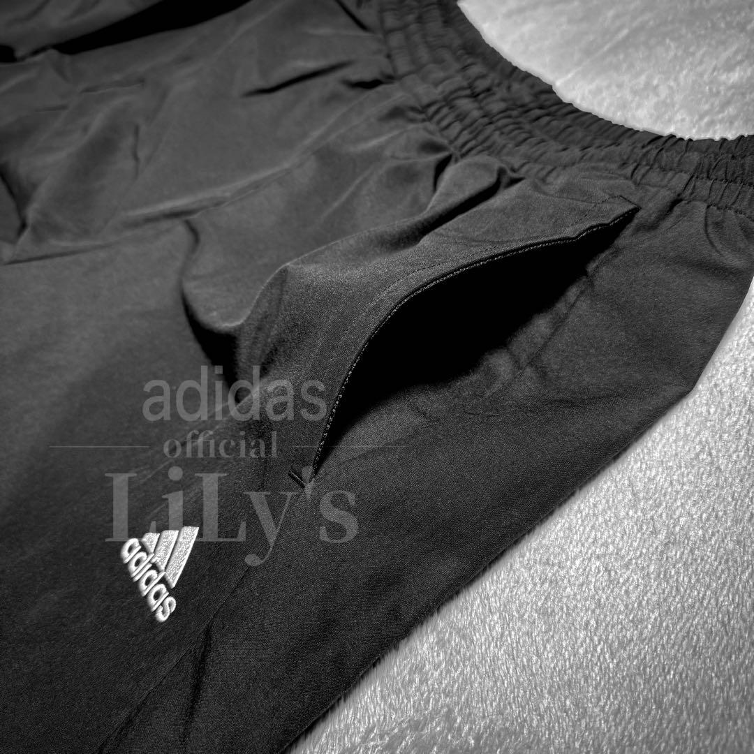【Ｌサイズ】adidas上下セットアップ　ブラック　黒　新品　ウーブン