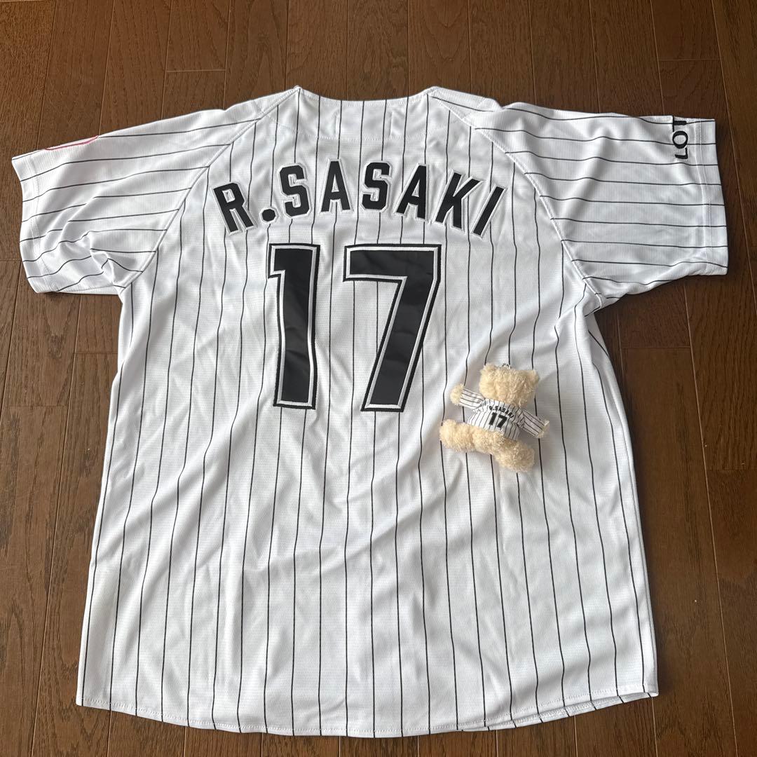 お値下げ⭐️千葉ロッテマリーンズ ホーム ユニフォーム 佐々木朗希 Mサイズ 美品