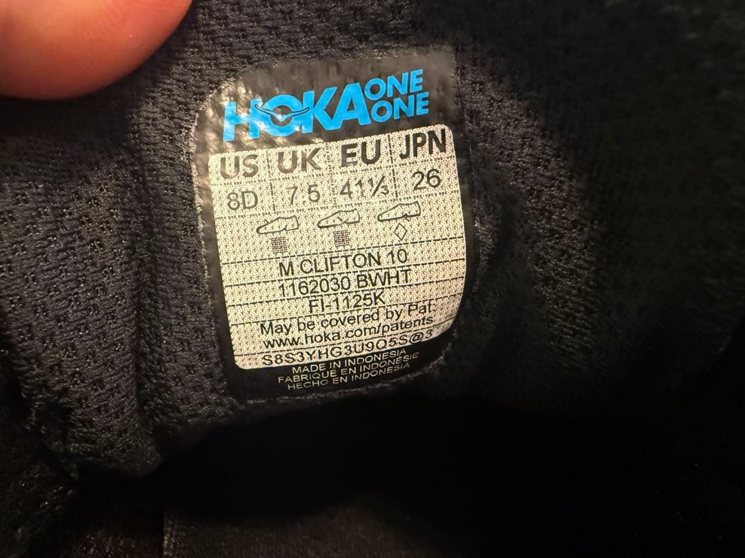 スパイク・シューズ HOKA CLIFTON 10 26.0
