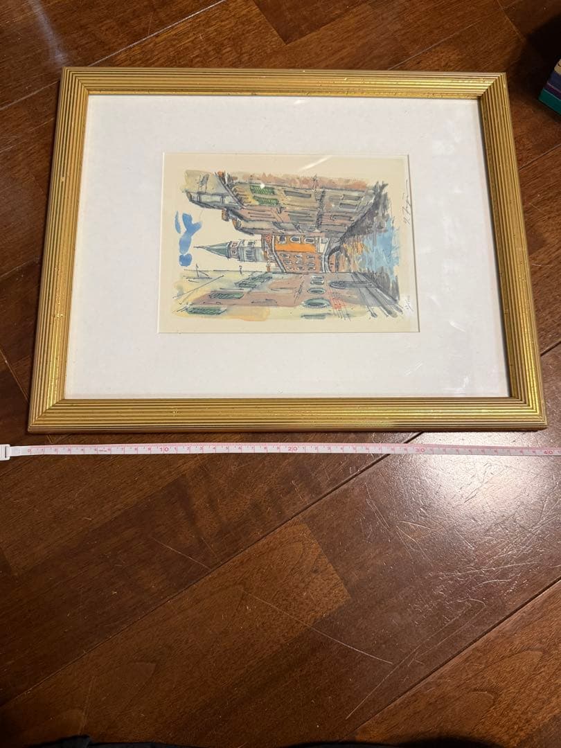 版画 限定版39/1000 カナルシーン