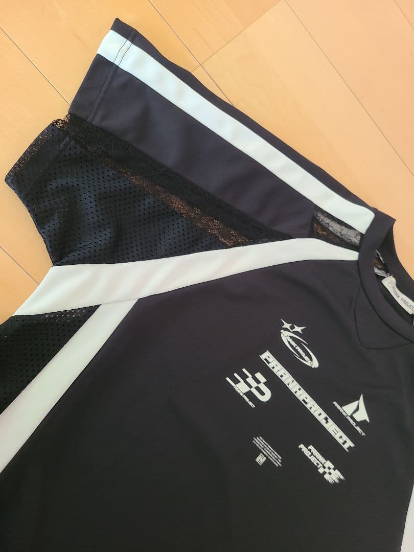 PRANK PROJECT 半袖Tシャツ 黒 メッシュ レース最終値下げ