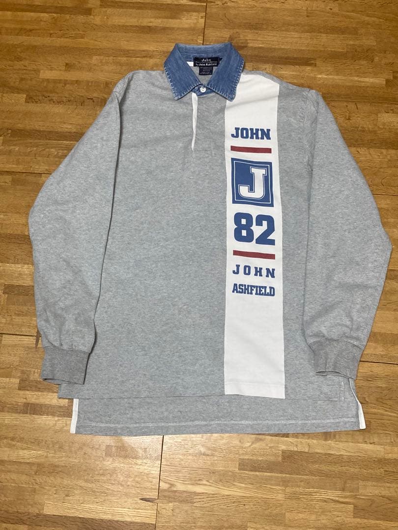 イタリア製John Ashfieldラガーシャツユーロ系 MEN'S M
