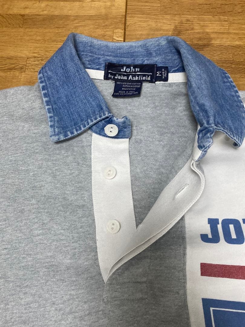イタリア製John Ashfieldラガーシャツユーロ系 MEN'S M