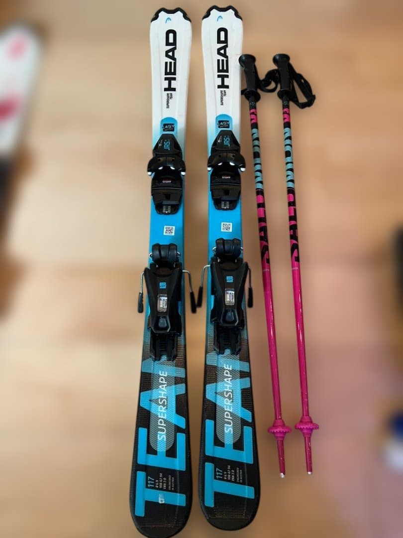 HEAD スキー板　117cm　ストックセット