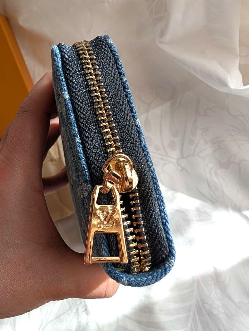 新品 ルイヴィトン ノベルティ デニム長財布