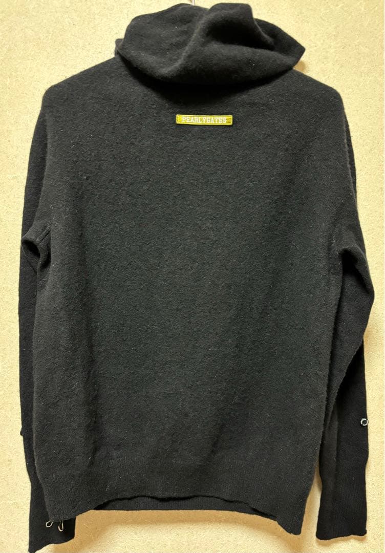 【美品】PEARLY GATES ブラック セーター サイズ0（Sサイズ)ゴルフ