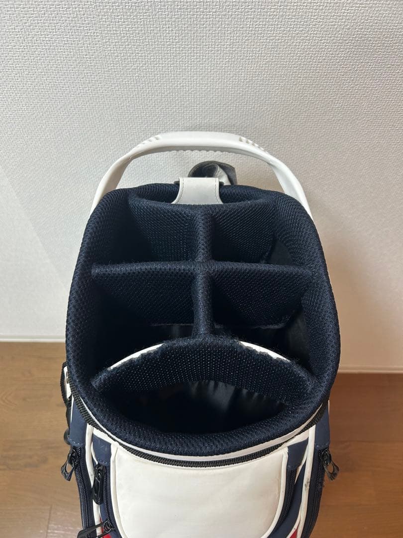 new balance キャディバッグ ホワイト/ネイビー/レッド