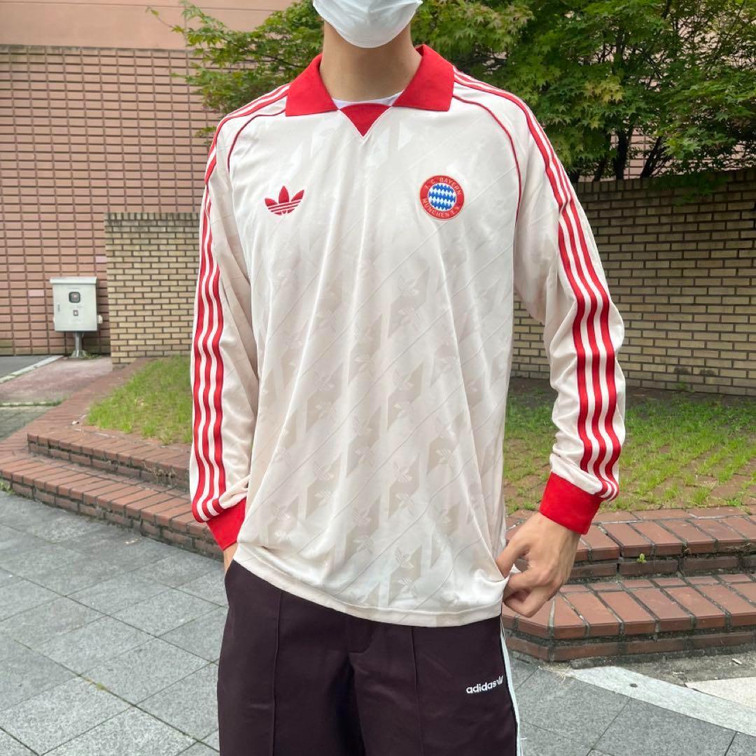 正規品★新品L adidas FCバイエルン ロングスリーブ ジャージ トップス