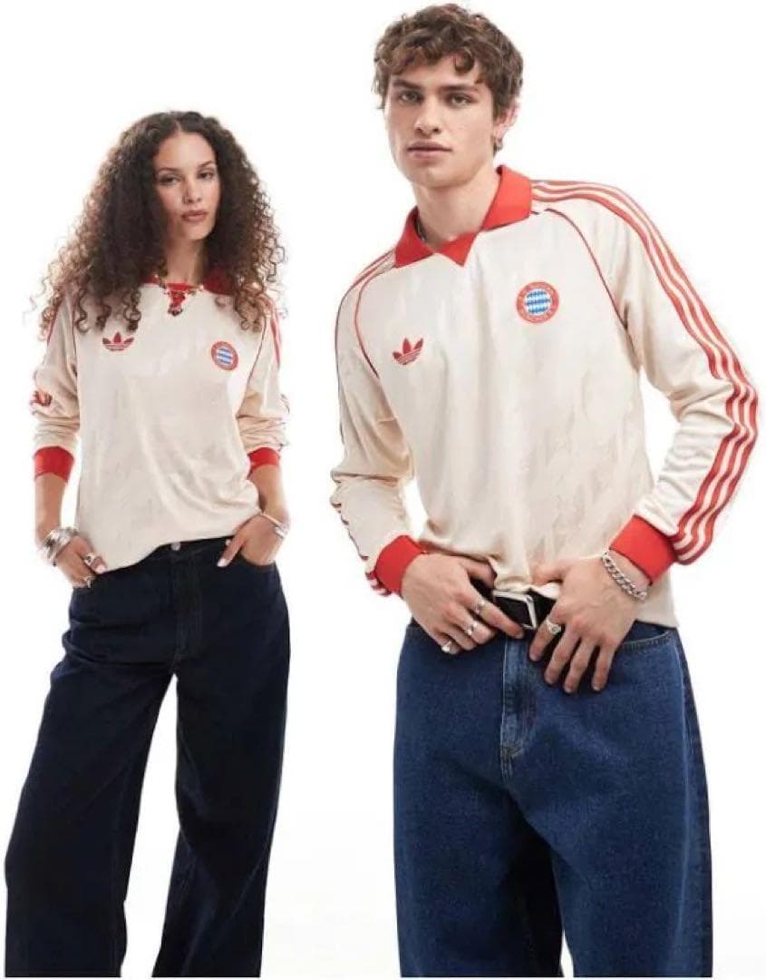 正規品★新品L adidas FCバイエルン ロングスリーブ ジャージ トップス