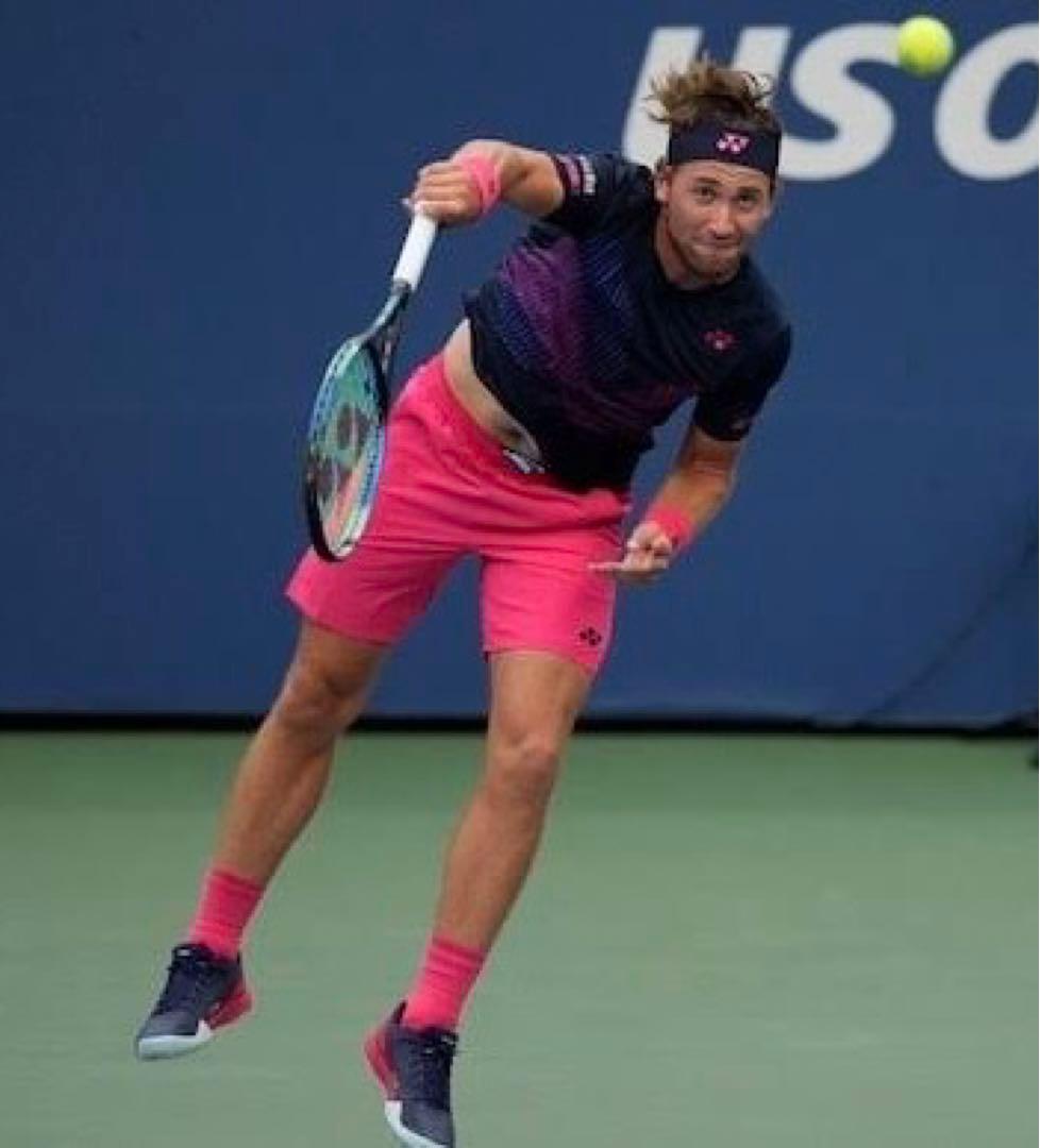 YONEX インディゴマリン Vネック Tシャツ Lサイズ