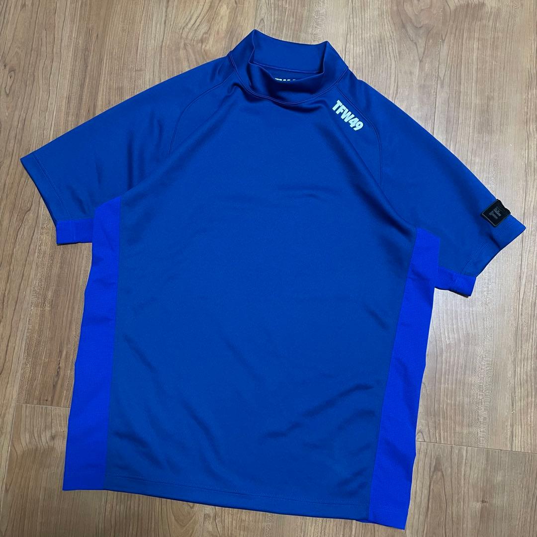 TFW49 モックネック　Tシャツ　ブルー　XL ゴルフ　2枚セット