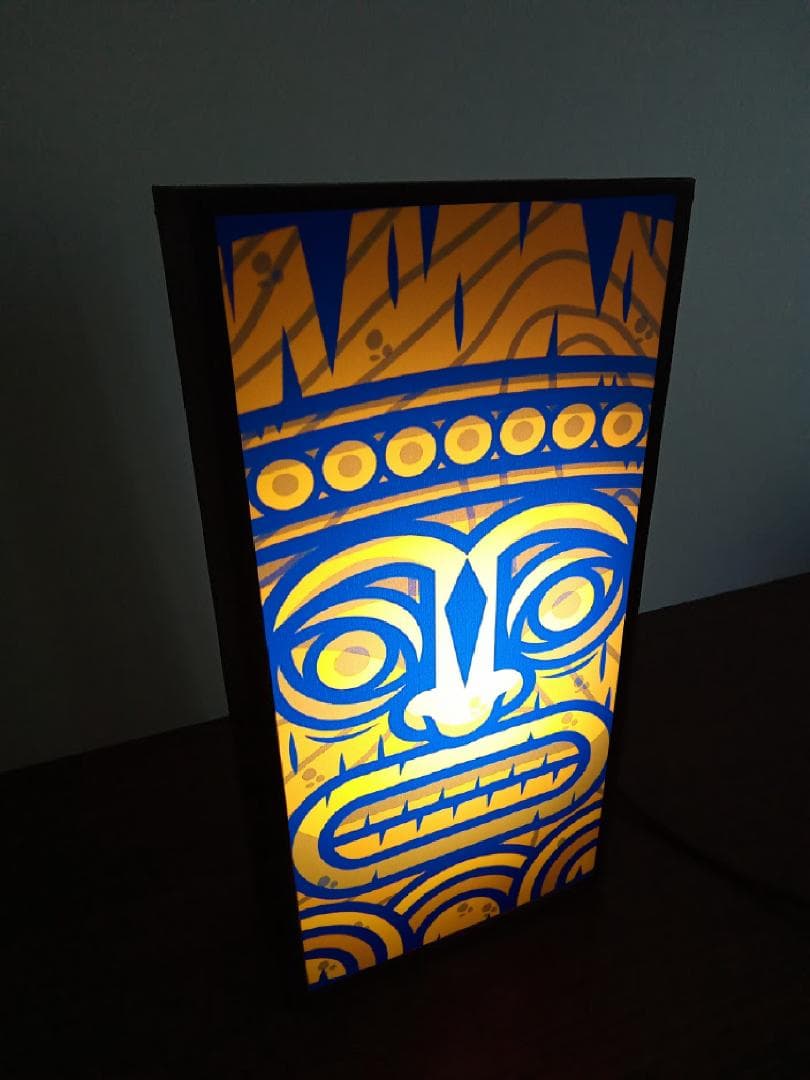 TIKI ティキ像 ハワイアン雑貨 ハワイ ランプ 置物 LEDライトBOX