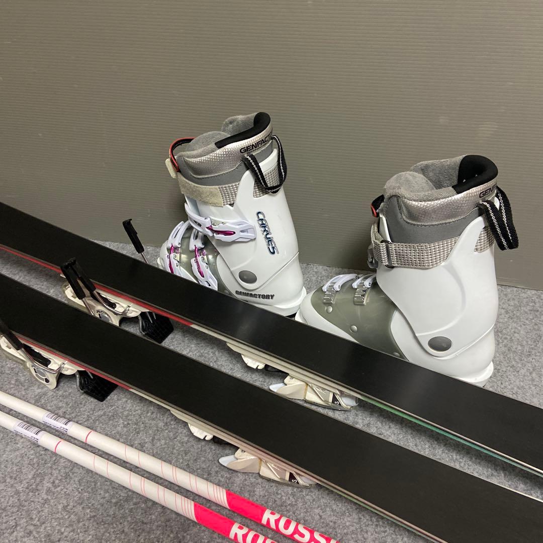 ★メンテナンス済　大人スキーセット板hart140cm ブーツ24.5cm