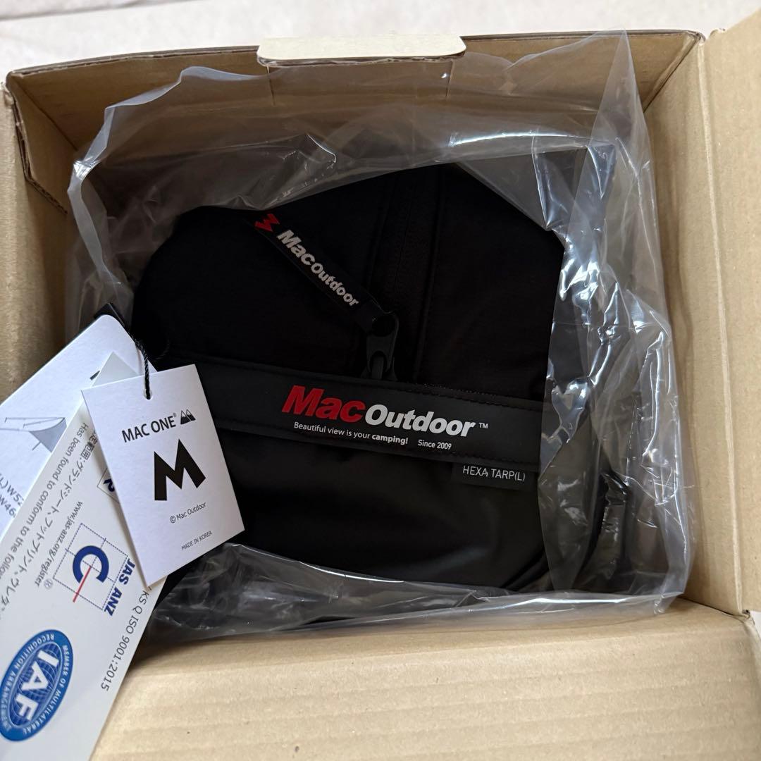 黒L新品 Mac Outdoor Mac One ヘキサ タープ ブラック