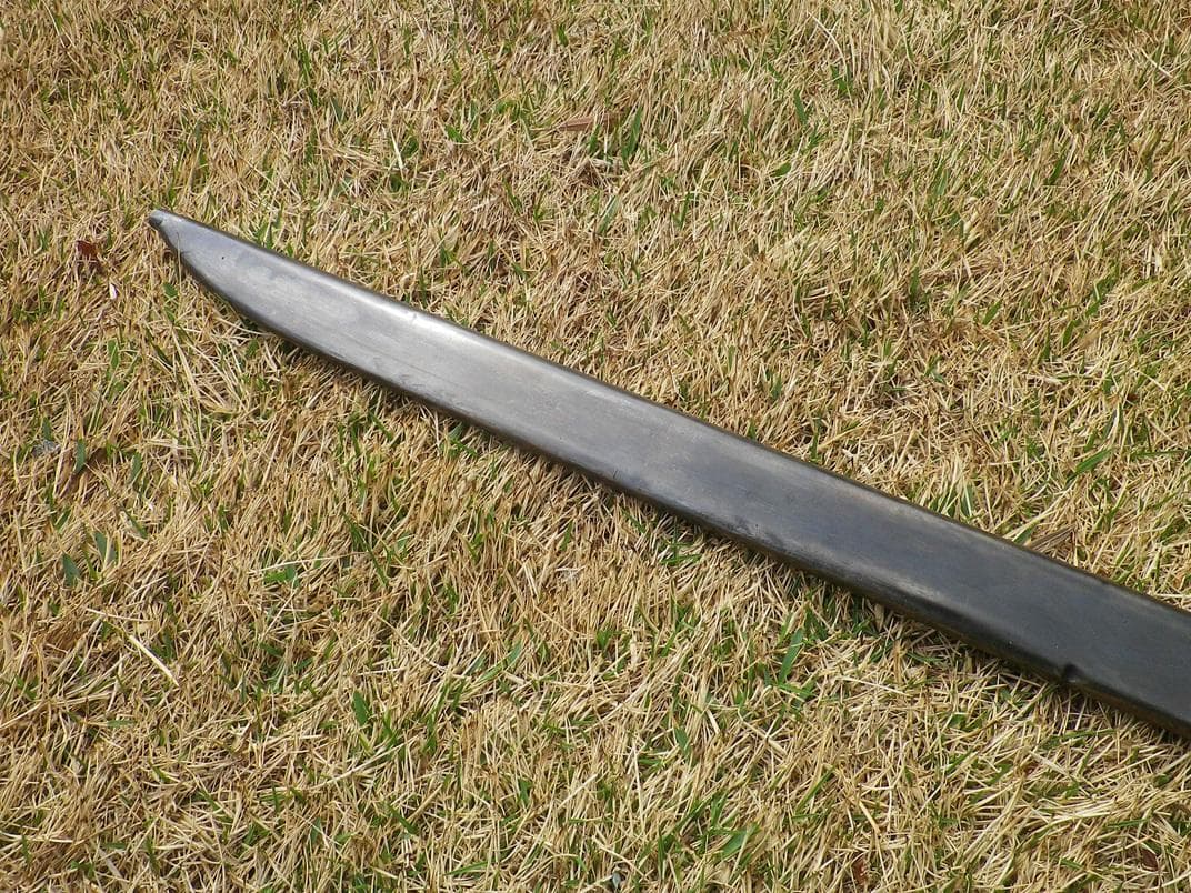 三十年式銃剣の鞘　複製品　レプリカ　スチール製　黒染済