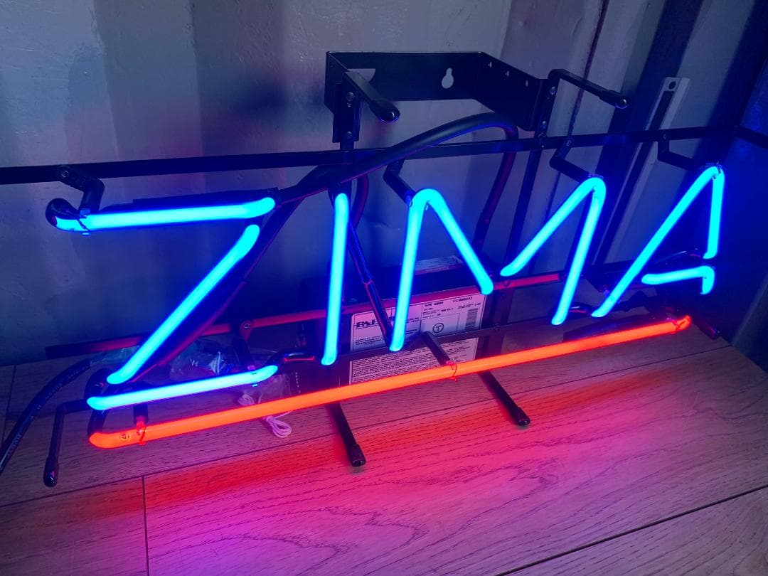 ZIMA ネオン管 ジーマ　ディスプレイ　デッドストック　看板