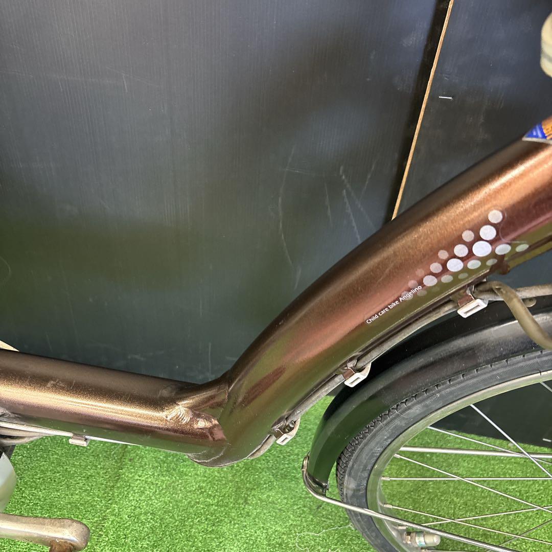 電動自転車 BS Angelino ブラウン 3人乗り対応　52
