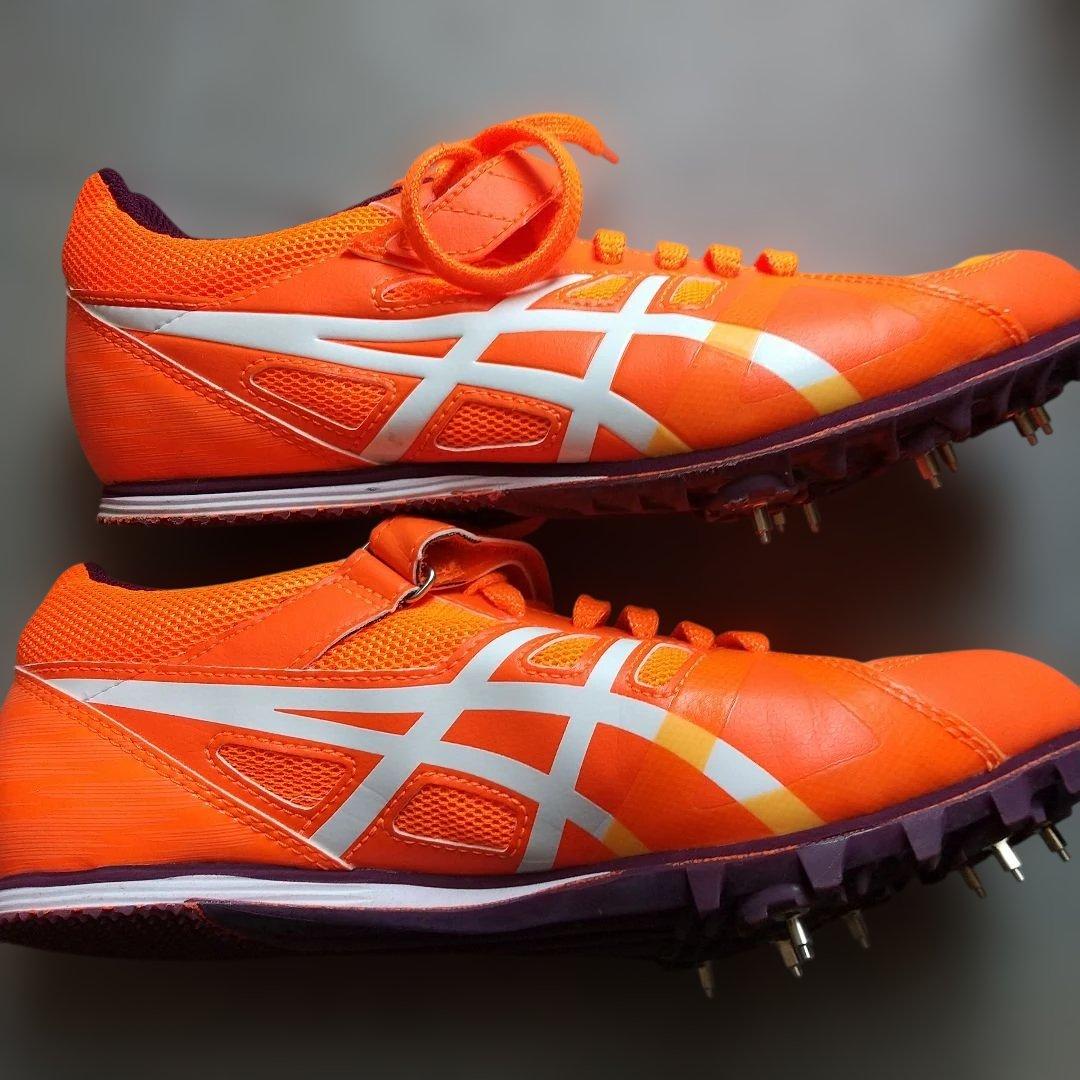 asics スパイク　オレンジTTP526 HEATFLAT FR 7 25cm