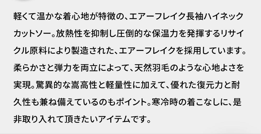 ピン　MENS 長袖ハイネックカットソー　ブラックS size