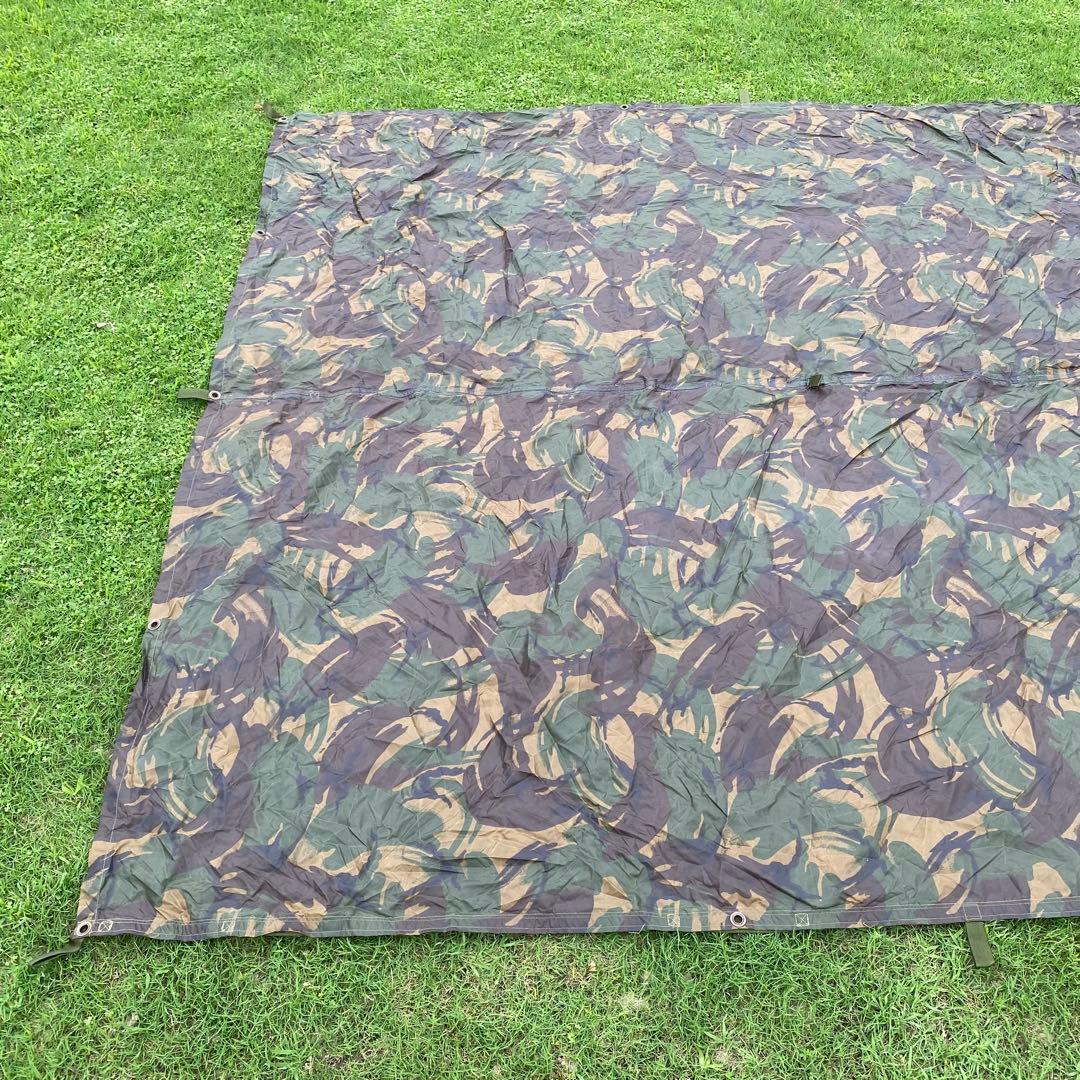 イギリス軍　バシャタープ　シェルターシート　ウッドランドカモ　正規品