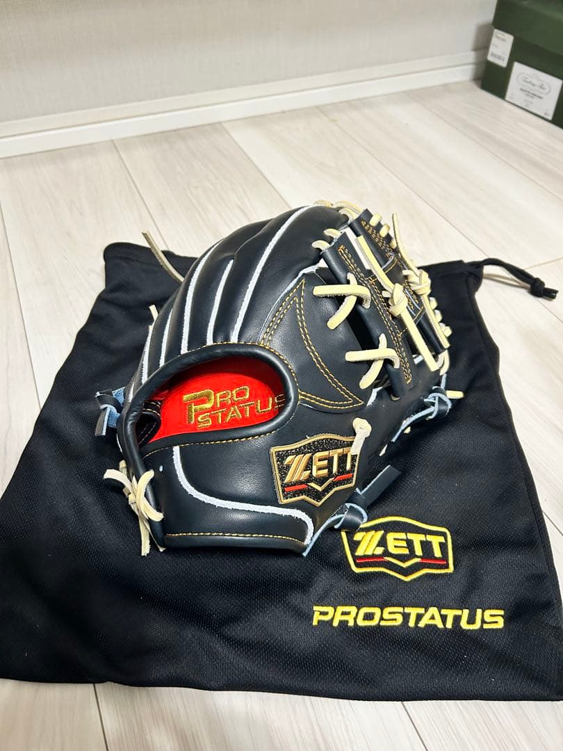 ZETT 硬式内野　今宮296型　未使用品　オーダー　日本製　Nブラック　グラブ