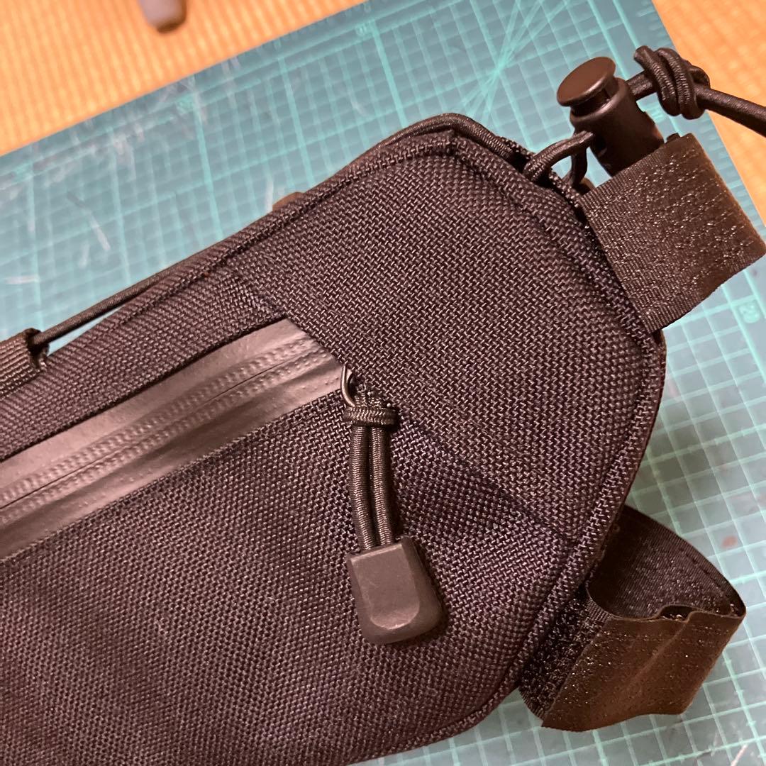 htのハンドメイドフレームバッグ+ステムポーチ