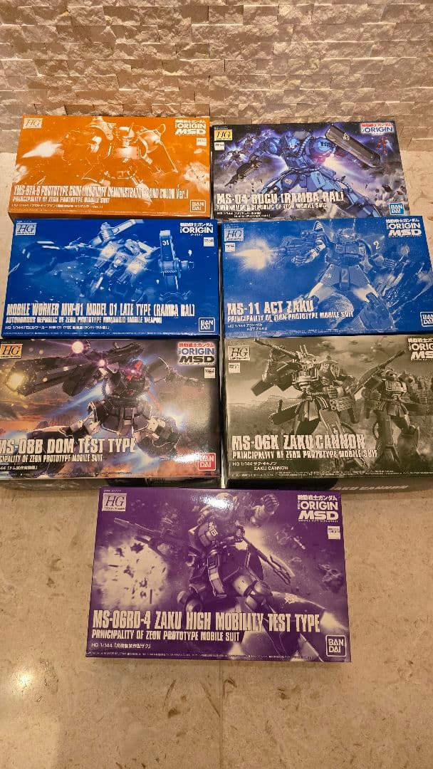 HG ORIGIN MSD MSV ジオン系 ガンプラ14種