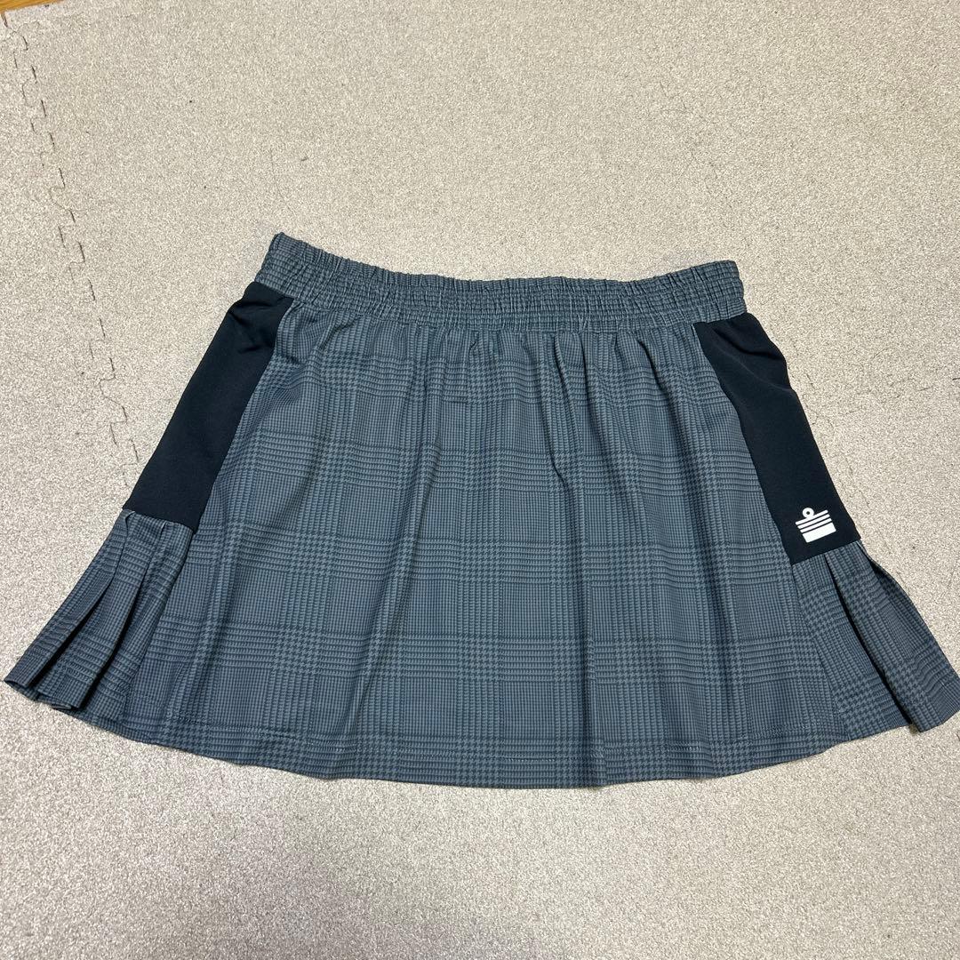 Admiral レディース M グレー チェック プリーツスカート