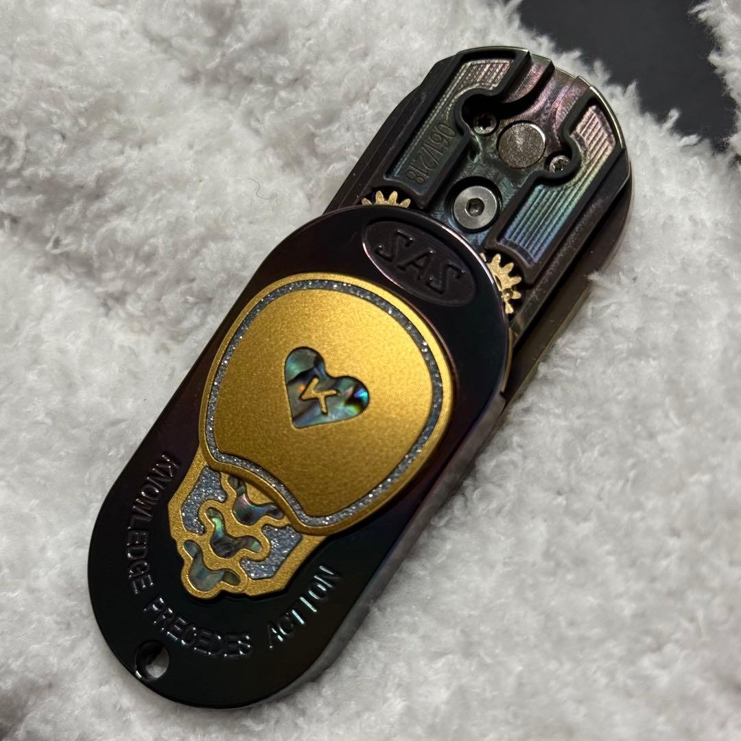 と*ろ様 「正規品」SAS フィジェットトイ　EDC ジルコニウム製　絶版 夜光