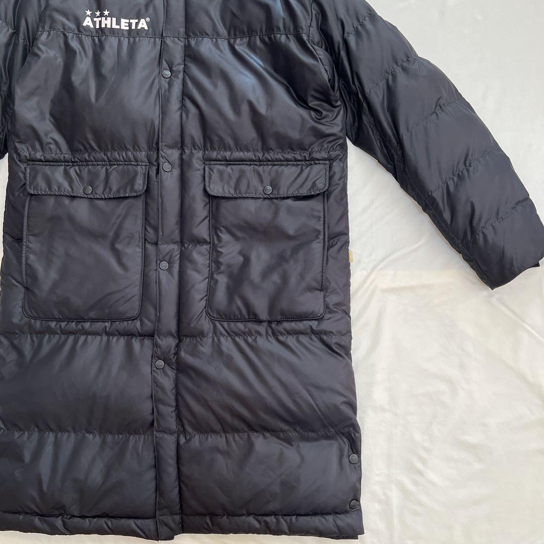 【美品】ATHLETA アスレタ ロング　ベンチコート　黒　L