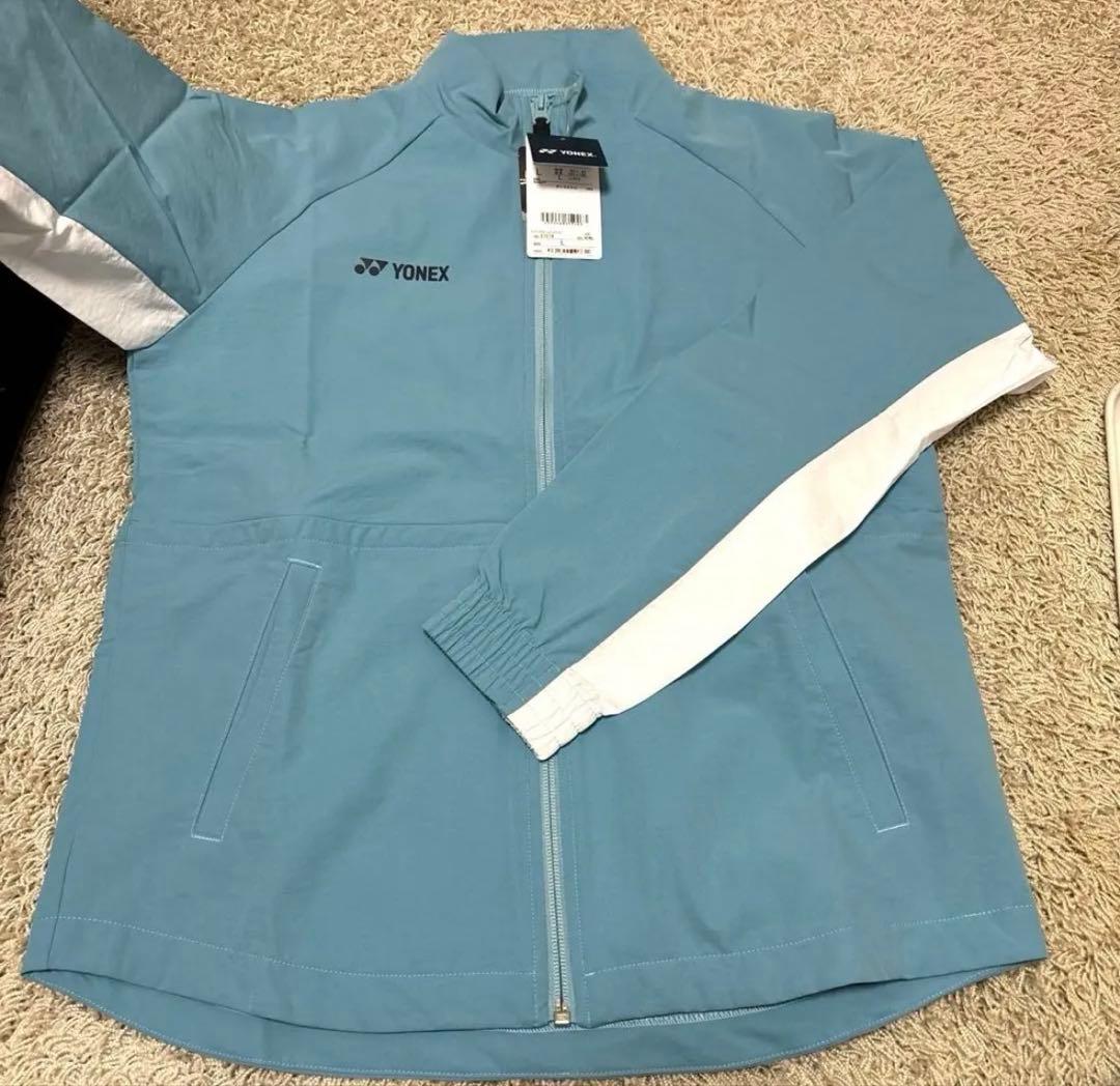 【新品未使用】YONEX ウォームアップジャケット ブルー Ｌ