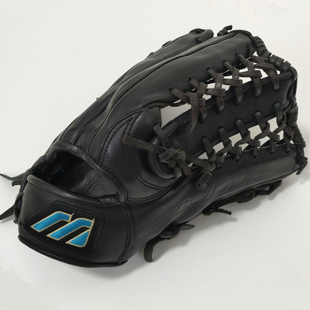 ミズノ　ビューリーグ　軟式　グローブ　プロモデル　Mマーク　外野用　右利き　黒