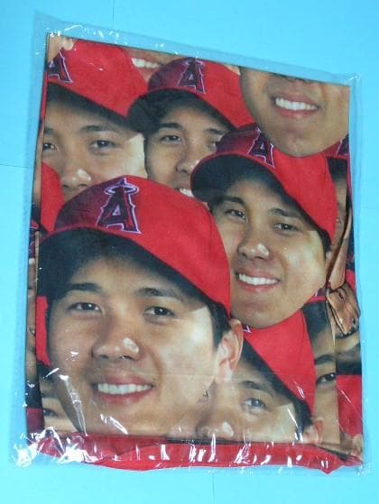 大谷翔平　エンゼルス　フェイス　Tシャツ
