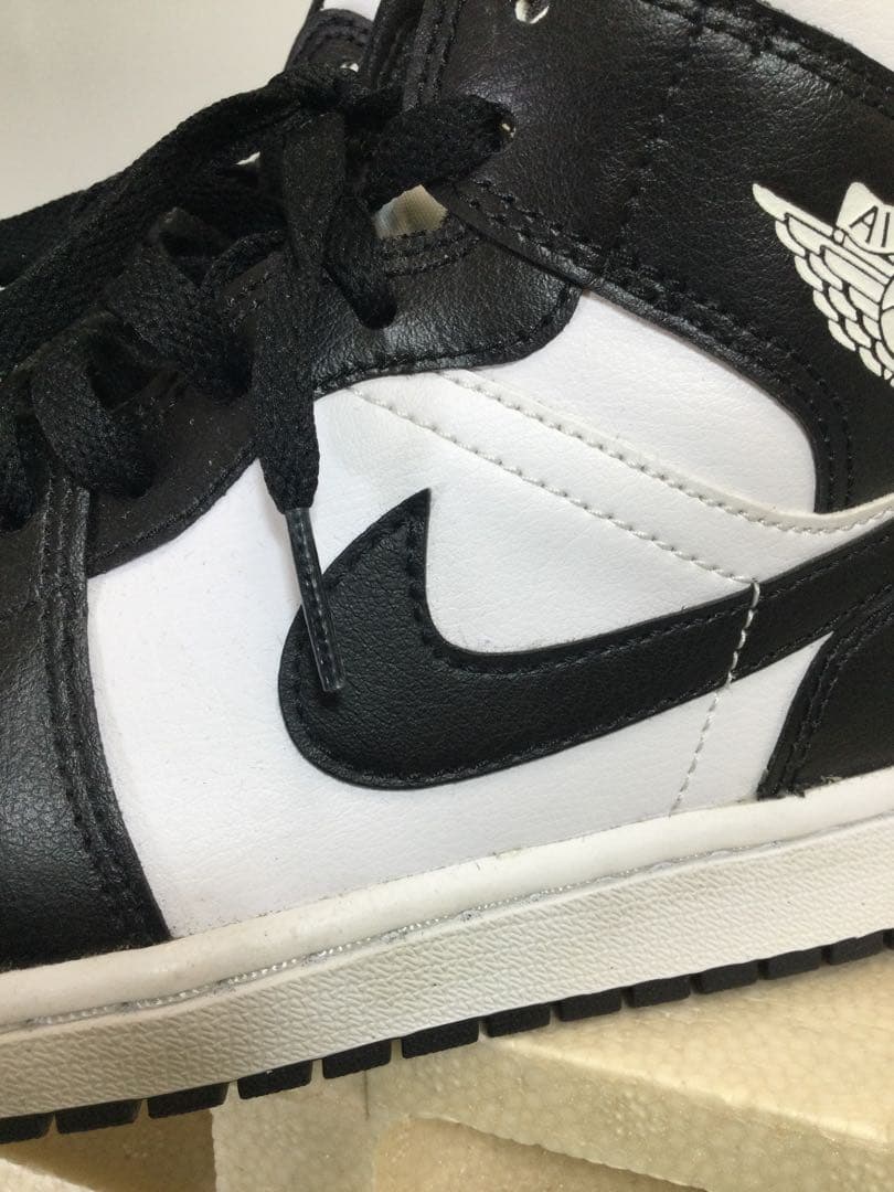 メンズバスケシューズ AIR JORDAN 1 MID WHITE/BLOCK