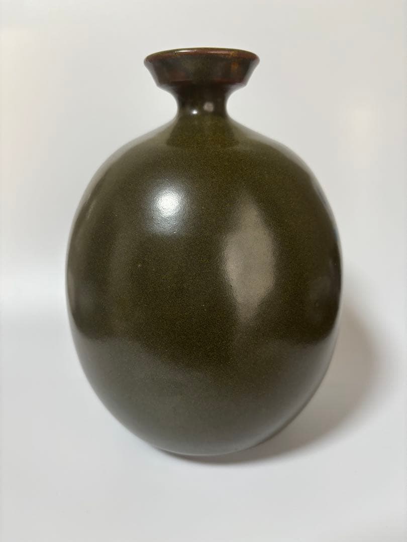 苗代川焼　薩摩焼　沈壽官　壽官　花入　徳利　高さ18cm×幅13cm