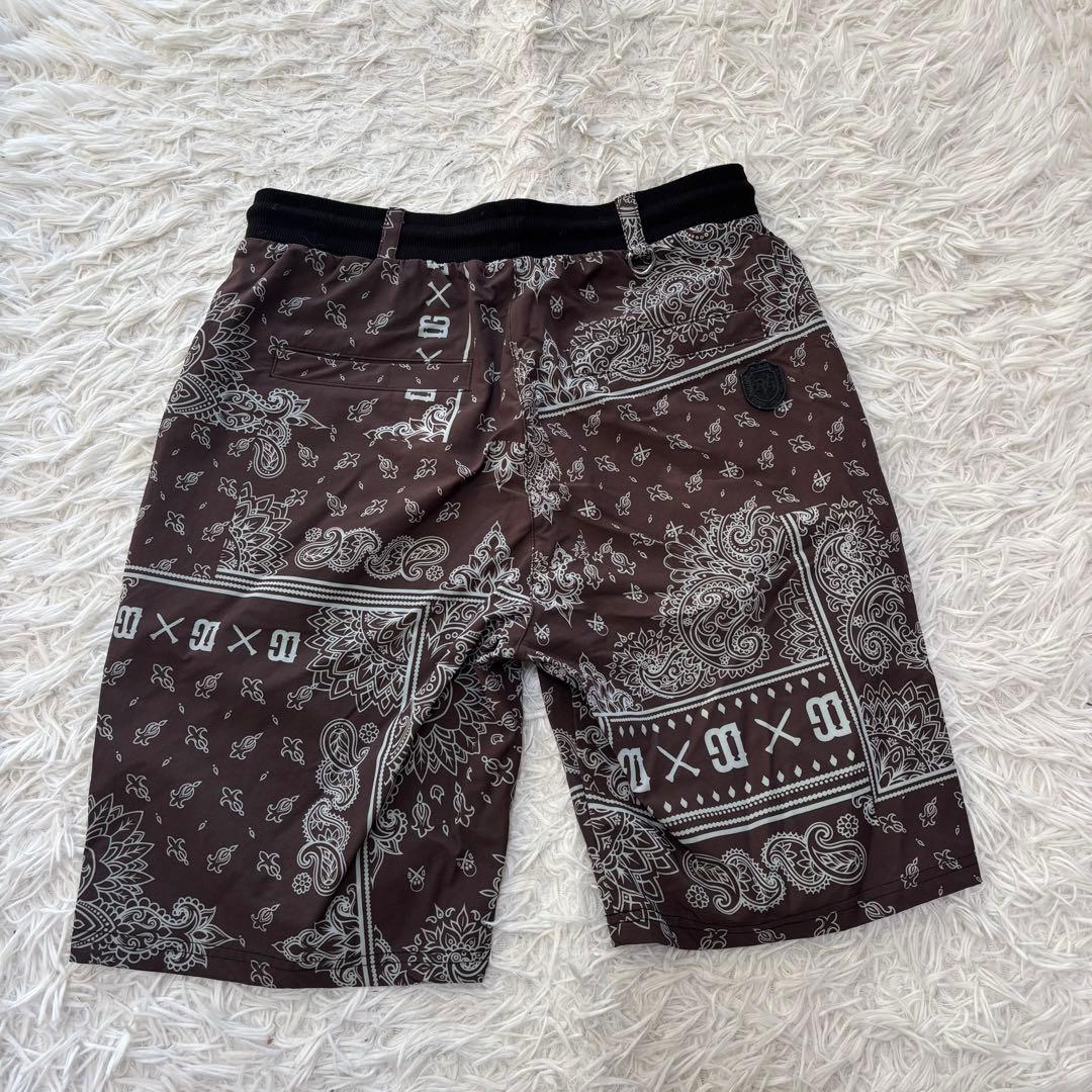 DIVINER golf セットアップ ペイズリー バンダナ モックネック