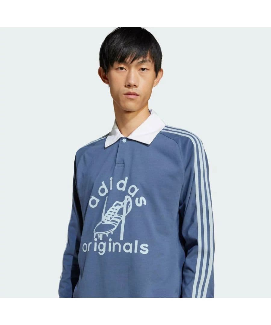 【新品・稀少サイズ5XL】アディダス ラグビーポロシャツPreloved Ink