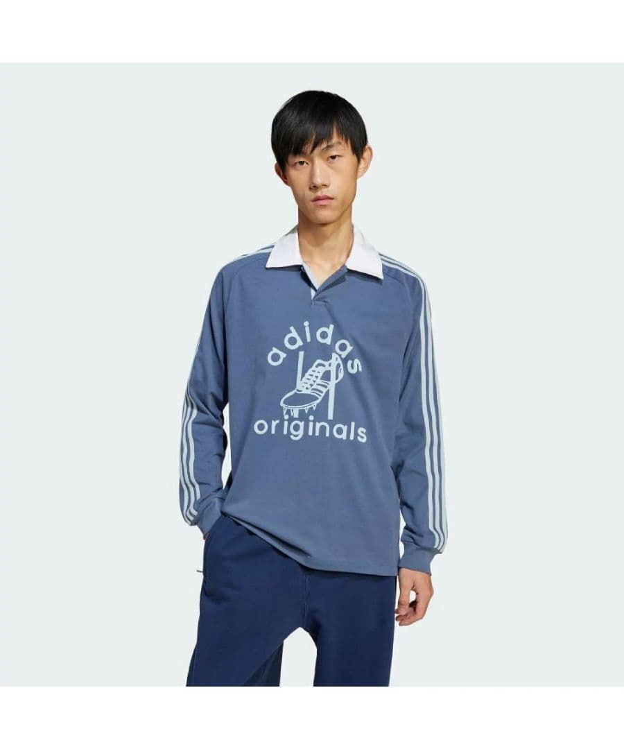 【新品・稀少サイズ5XL】アディダス ラグビーポロシャツPreloved Ink