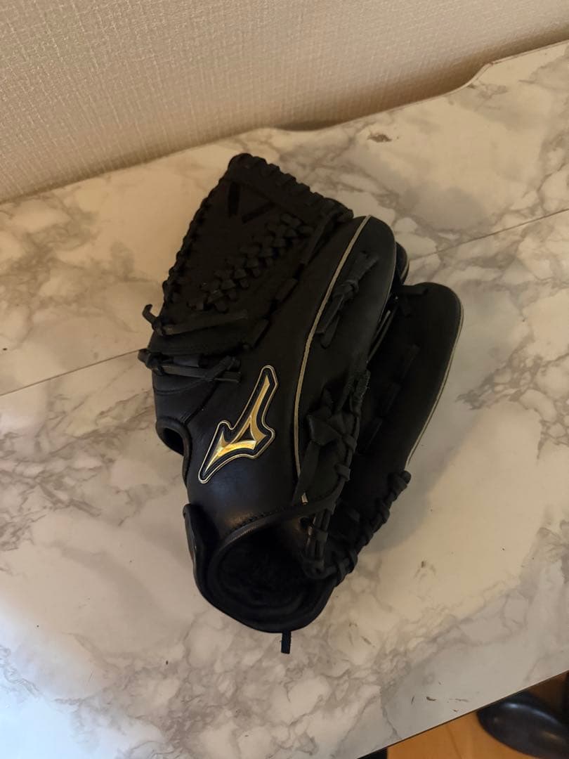 Mizuno ブラックレザー 野球用グローブ