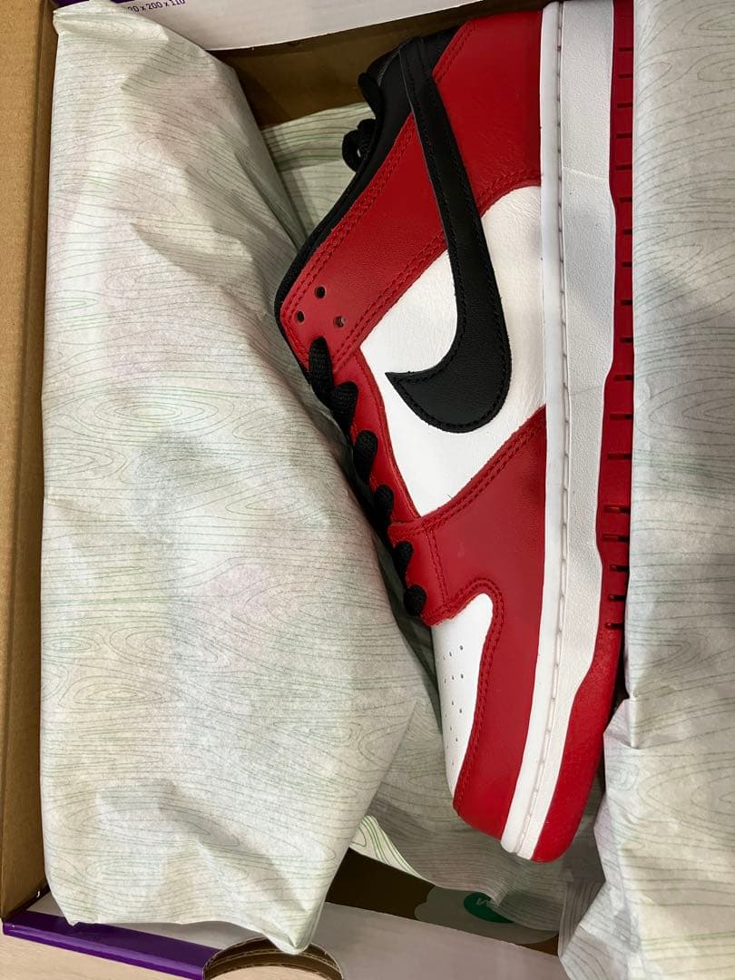 【値下げ】NIKE SB DUNK LOW PRO レッド/ホワイト 27㎝